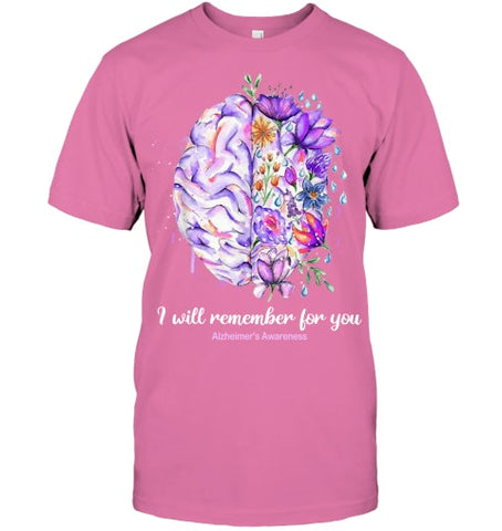 Image of I Will Remember For You Brain Alzheimer's Awareness