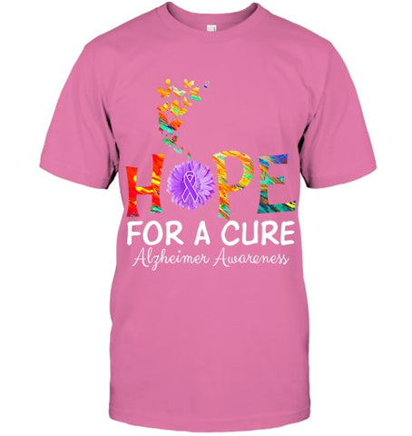 Image of Alzheimer s awareness shirt Hope for a Cure classic Gift T Shirt