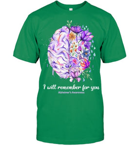 I Will Remember For You Brain Alzheimer's Awareness