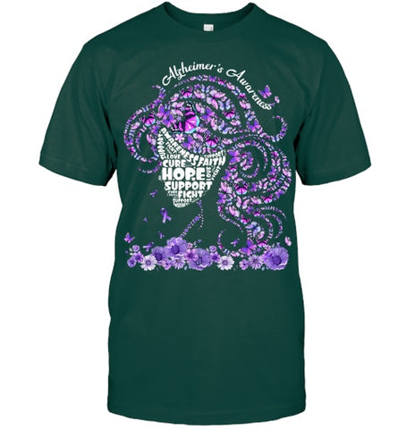 Image of Alzheimers Shirts Wear Purple Alzheimer s Awareness 2024 T Shirt