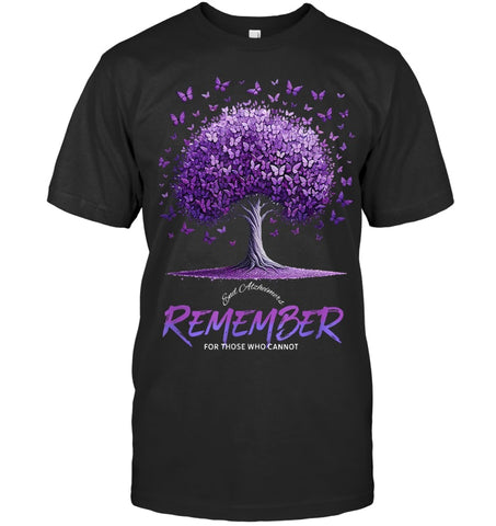 Image of Alzheimer Awareness Warrior Remember For Those Who Cannot T Shirt