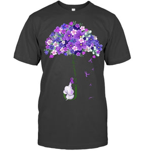 Alzheimer Awareness Cute Elephant I Will Remember For You T Shirt