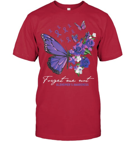 Image of Forget me not Dementia Alzheimer Awareness Butterfly Flower