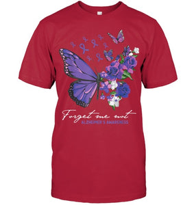 Forget me not Dementia Alzheimer Awareness Butterfly Flower