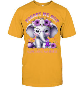 Forget Me Not Alzheimer's Awareness Purple Elephant Flowers