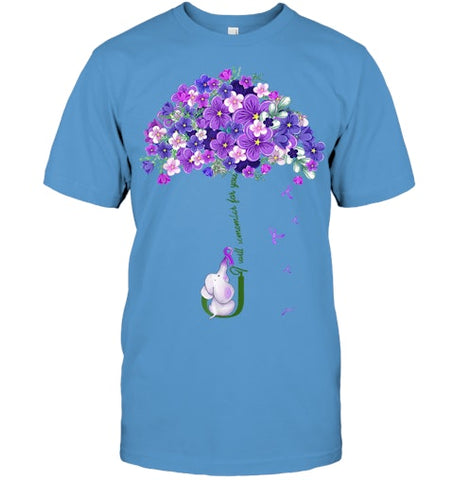 Image of Alzheimer Awareness Cute Elephant I Will Remember For You T Shirt