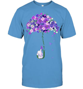 Alzheimer Awareness Cute Elephant I Will Remember For You T Shirt