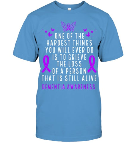 Image of Dementia Awareness Month Butterfly Warrior Alzheimers T Shirt