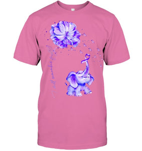 I ll Remember For You Purple Elephant Alzheimer s Awareness T Shirt