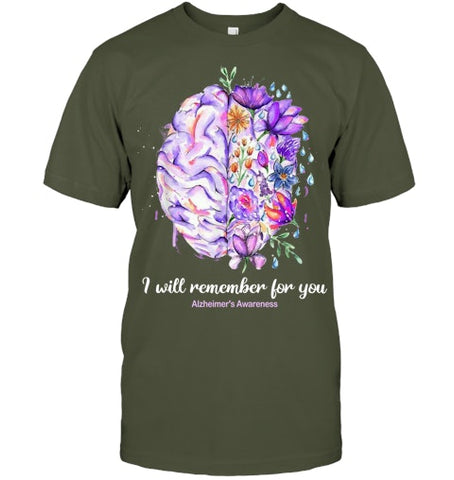 Image of I Will Remember For You Brain Alzheimer's Awareness