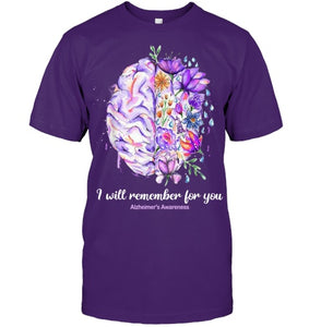 I Will Remember For You Brain Alzheimer's Awareness