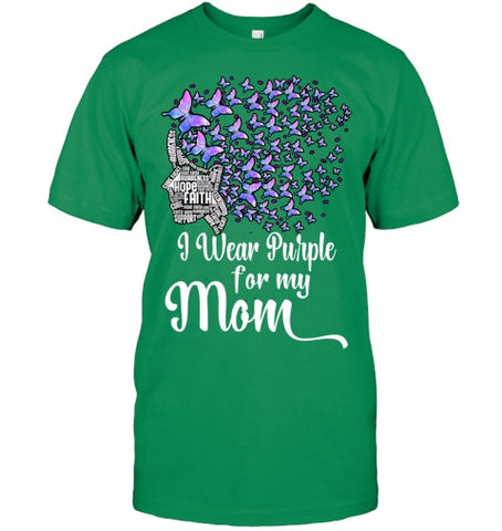 Image of I Wear Purple For My Mom Alzheimers T Shirt