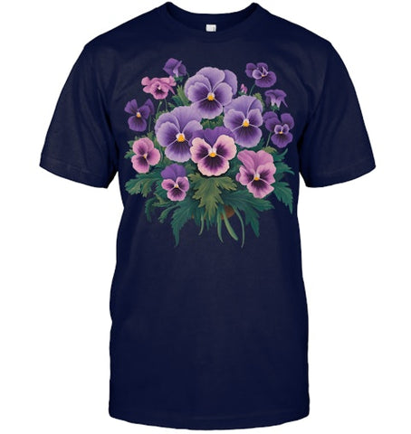 Image of Purple Floral Pansy Dementia Alzheimer's Awareness