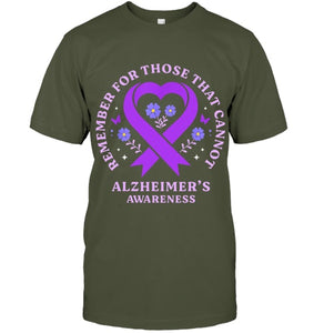 Remember For Those That Cannot Alzheimer s Awareness Ribbon T Shirt