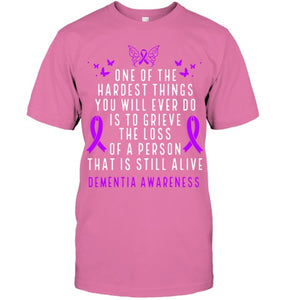 Dementia Awareness Month Butterfly Warrior Alzheimers T Shirt