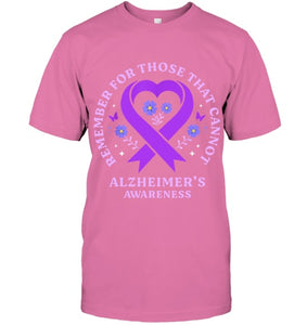 Remember For Those That Cannot Alzheimer s Awareness Ribbon T Shirt