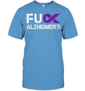 Fuck FU Alzheimer s Awareness Month Purple Ribbon Fighter T Shirt