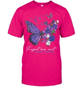 Forget me not Dementia Alzheimer Awareness Butterfly Flower