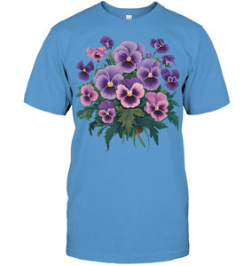 Purple Floral Pansy Dementia Alzheimer's Awareness