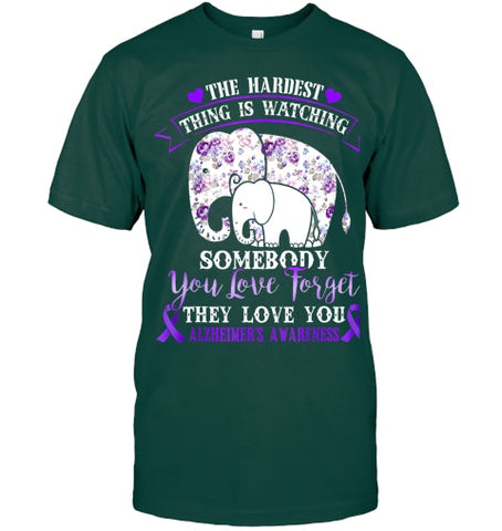 Image of Alzheimer Purple Floral Pansy Dementia Alzheimer s Awareness T Shirt (1)