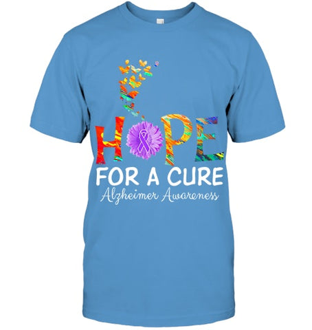 Image of Alzheimer s awareness shirt Hope for a Cure classic Gift T Shirt