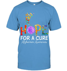 Alzheimer s awareness shirt Hope for a Cure classic Gift T Shirt