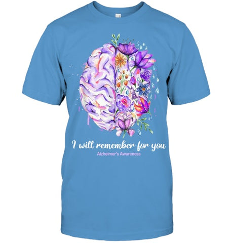 Image of I Will Remember For You Brain Alzheimer's Awareness