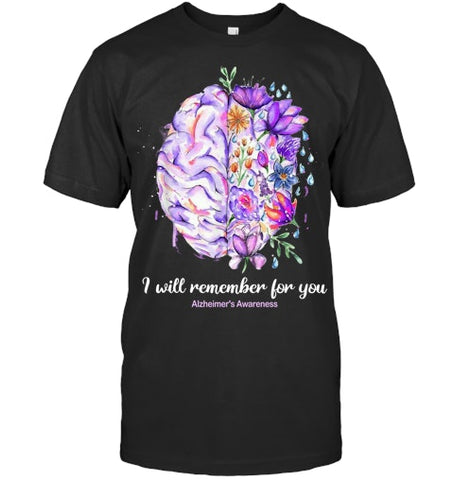 Image of I Will Remember For You Brain Alzheimer's Awareness