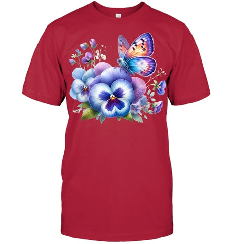 Image of alzheimer Viola floral pansy dementi alzheimer s awareness T Shirt