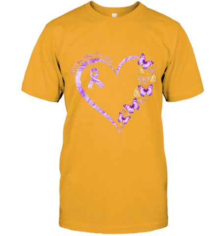 Image of I ll Remember For You Purple Butterfly Alzheimer s Awareness T Shirt