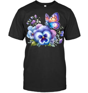 alzheimer Viola floral pansy dementi alzheimer s awareness T Shirt