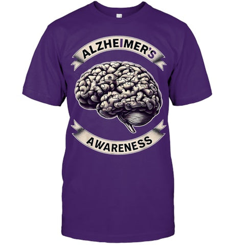 Image of Alzheimer s Awareness Month Purple Alzheimers Awareness T Shirt