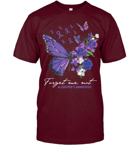 Image of Forget me not Dementia Alzheimer Awareness Butterfly Flower