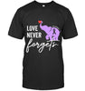 End Alzheimers Shirt Love Never Forgets Alzheimers Awareness T Shirt