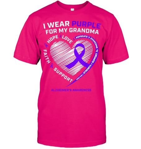 Image of Purple Alzheimers Awareness Products grandma Gifts Men Women