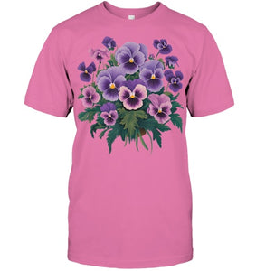 Purple Floral Pansy Dementia Alzheimer's Awareness