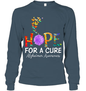 Alzheimer s awareness shirt Hope for a Cure classic Gift T Shirt