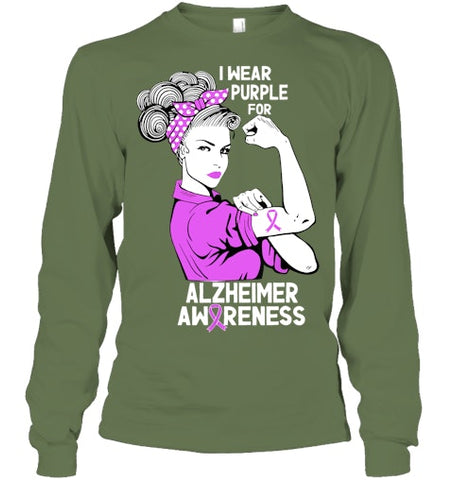 Image of I Wear Purple For Dementia Alzheimers Awareness June