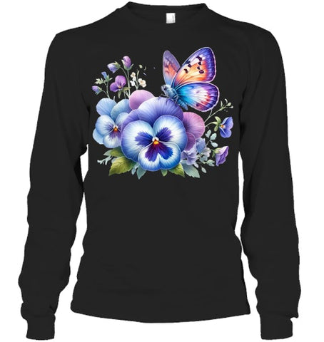 Image of alzheimer Viola floral pansy dementi alzheimer s awareness T Shirt