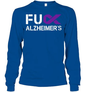 Fuck FU Alzheimer s Awareness Month Purple Ribbon Fighter T Shirt