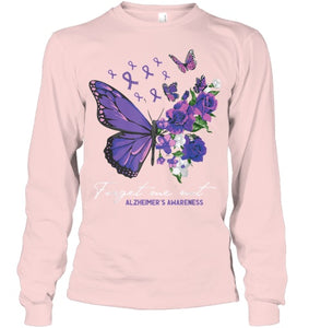 Forget me not Dementia Alzheimer Awareness Butterfly Flower