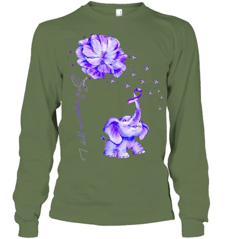 Image of I ll Remember For You Purple Elephant Alzheimer s Awareness T Shirt