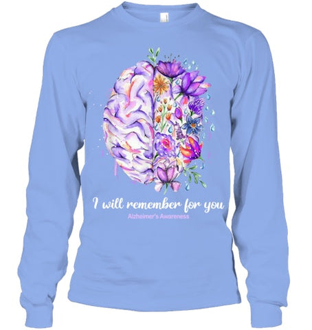 Image of I Will Remember For You Brain Alzheimer's Awareness