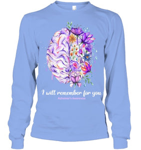 I Will Remember For You Brain Alzheimer's Awareness