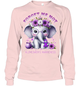 Forget Me Not Alzheimer's Awareness Purple Elephant Flowers