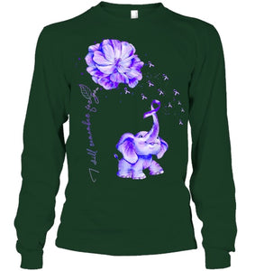 I ll Remember For You Purple Elephant Alzheimer s Awareness T Shirt