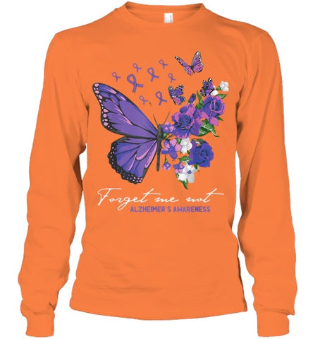 Image of Forget me not Dementia Alzheimer Awareness Butterfly Flower