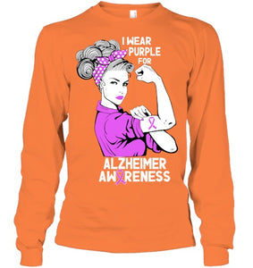 I Wear Purple For Dementia Alzheimers Awareness June