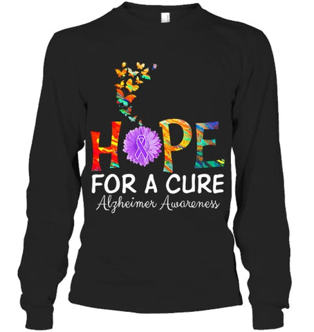 Image of Alzheimer s awareness shirt Hope for a Cure classic Gift T Shirt