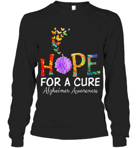 Alzheimer s awareness shirt Hope for a Cure classic Gift T Shirt